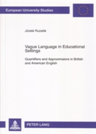 Vague Language in Educational Settings
