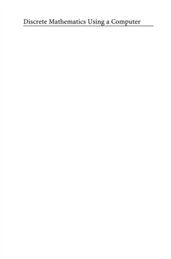 Discrete Mathematics Using a Computer