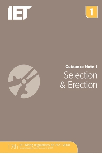 Guidance Note 1: Selection & Erection