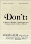 Don't