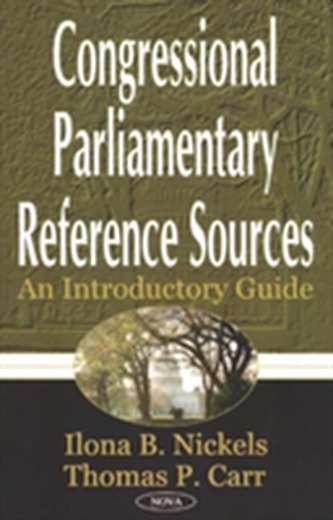 Congressional Parlimentary Reference Sources