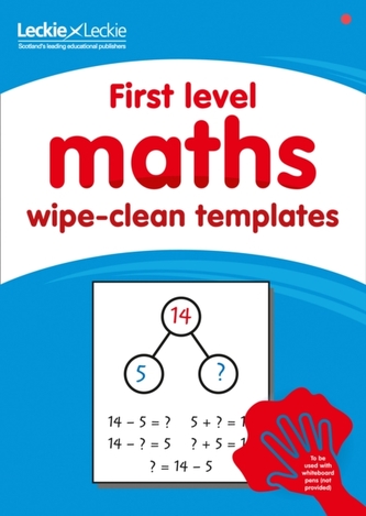 First level wipe-clean maths templates
