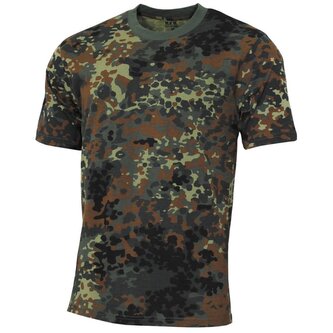 Tričko dětské MFH Basic - flecktarn, 170/176