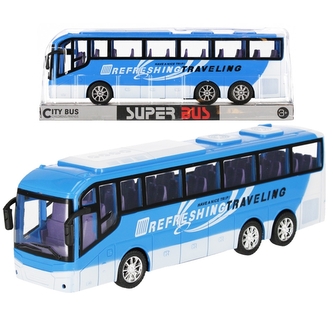 Modrý autobus pull&back;