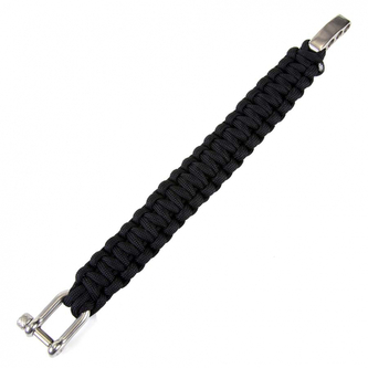 Náramek Paracord 101 Inc Massive Iron - černý