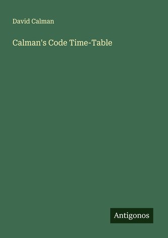 Calman's Code Time-Table