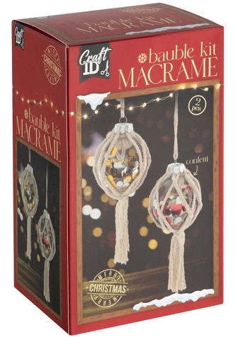 Vánoční macramé koule