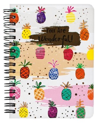 Notes na spirali ananasy