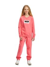 Dívčí tepláky Basic - jahodová 128