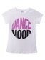 Dívčí tričko Dance Mood - bílá/černá 146