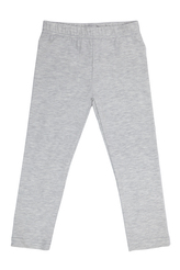 Dívčí legginy Basic - šedý melanž 98