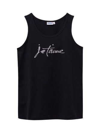 Dívčí tílko JeT'aime - černá 140