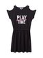 Dívčí šaty Play Time - černá 146