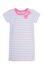 Dívčí šaty Basic - bílá - pruhy 98