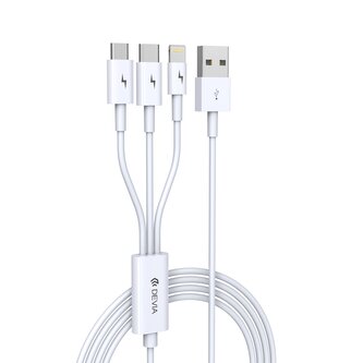 DEVIA kabel USB micro-light-USB-C 3v1