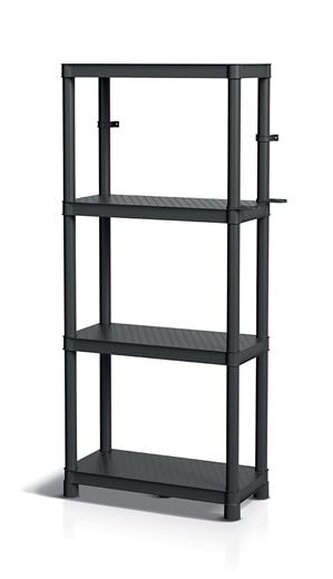 Regál  STACKARO SOLID 75 HD - barva: černá