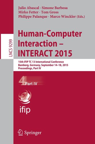 Human-Computer Interaction - INTERACT 2015