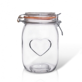 Dóza s klipem BELA 1 l   srdce