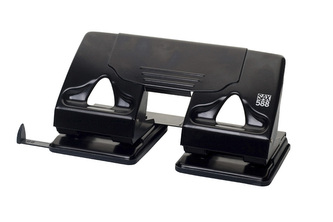 Děrovačka "588", černá, 4 otvory, 25 listů, SAX