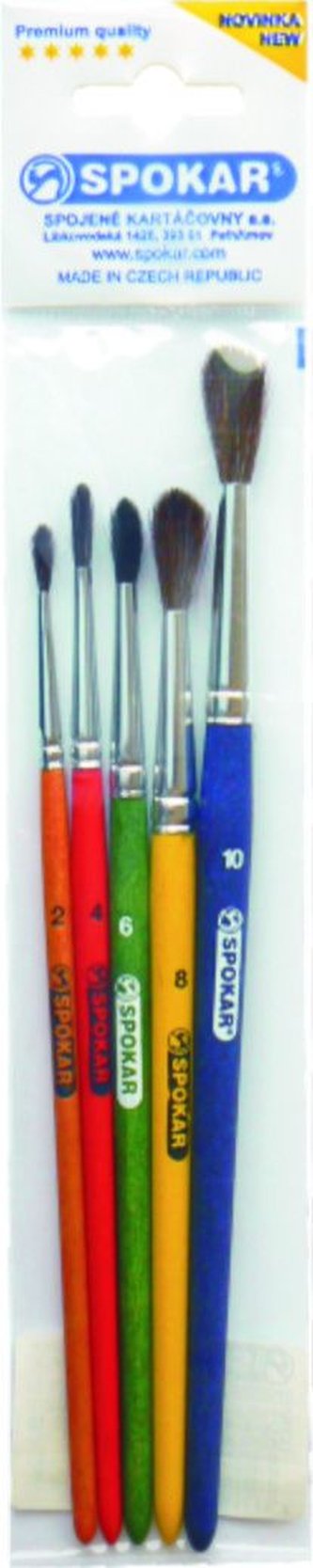 Štětec školní sada 5 ks