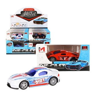 Kovový sporťák - pull & back