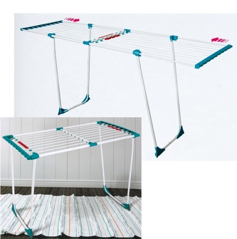 Sušák kov bílý 117x58x8cm vysunovací 20m