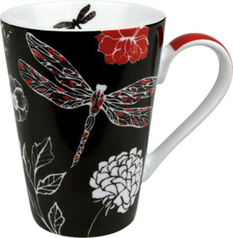 Mug blacUred Dragonfly