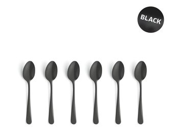 LŽIČKA MOCCA 6KS AUSTIN ČERNÁ