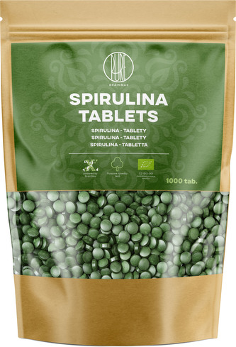 BrainMax Pure Spirulina Tablets BIO, 1000 tablet