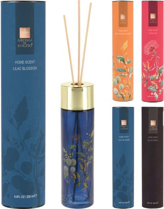 HOMESTYLING Aroma difuzér vonné tyčinky 200 ml ČERNÁ PIVOŇKA KO-CC5056890blac