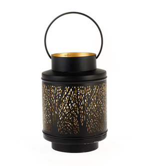 Kovová lucerna - černá