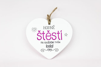 Keramické srdce Štěstí