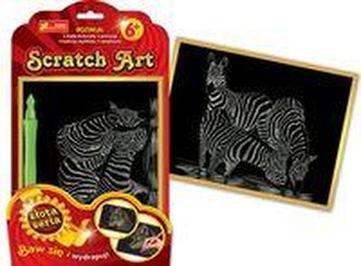Scratch Art Zebra