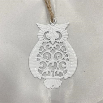 Kovová ozdoba Sovička - 7,5 cm