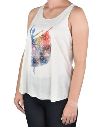 Dámské tílko YOGEE, krémové, tanečnice