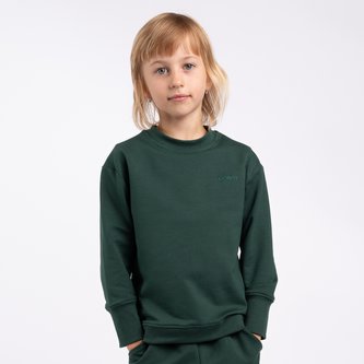 Moniel Dětská rostoucí mikina Basic Dark Green 80/86 cm