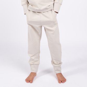 Moniel Dětské rostoucí tepláky Basic Light Beige 104 cm