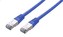 C-TECH kabel patchcord Cat5e, FTP, modrý, 2m