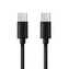 Datový kabel USB C na USB C barva černá - 3 metry