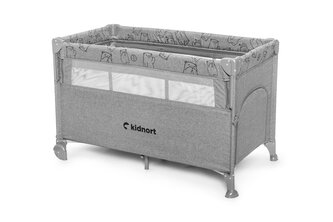 Cestovní postýlka Kidnort Stugan světle šedá