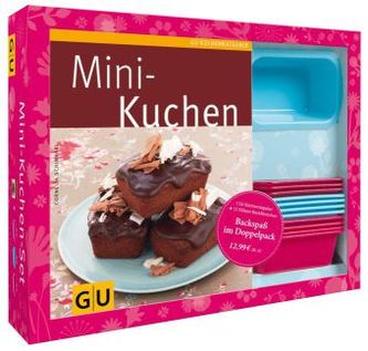 Mini-Kuchen-Set, m. 12 Silikon-Backförmchen