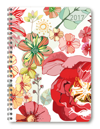 Ladytimer Ringbuch Blossoms 2017 - A5