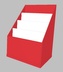Stojan kartón červený
