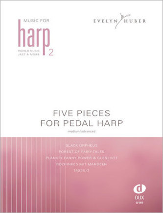 Five Pieces For Pedal Harp, medium/advanced