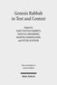 Genesis Rabbah in Text and Context