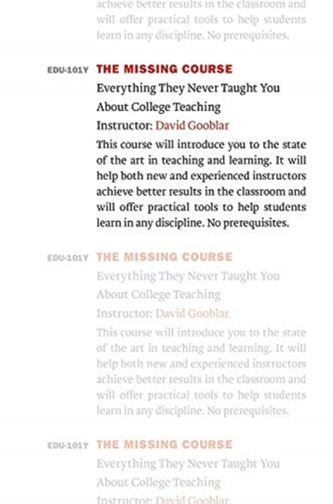 The Missing Course