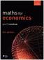 Maths for Economics