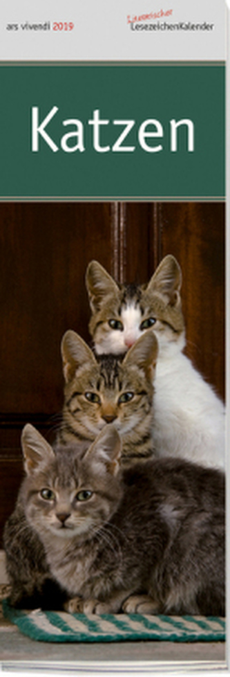 Lesezeichenkalender: Katzen 2019