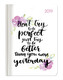 Mini-Buchkalender Style Better Today 2019