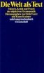 Die Welt als Text